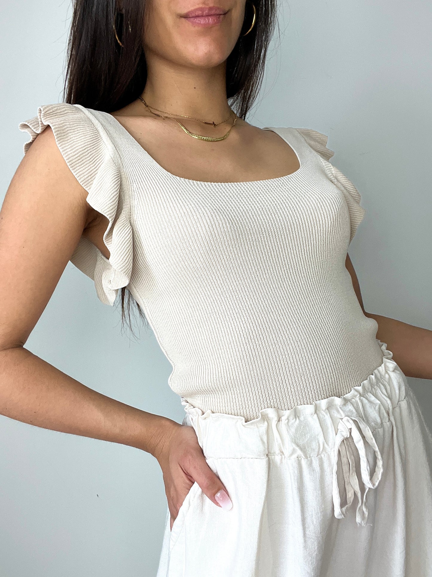 T-shirt - Dina beige